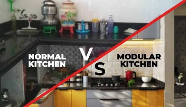 Modular Kitchen vs Normal Kitchen